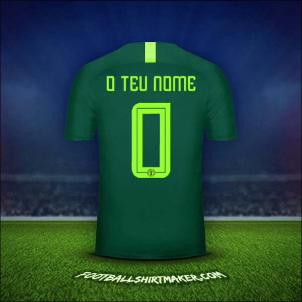 Camisola Nigéria 2018 Alternativa -  o teu nome - 0