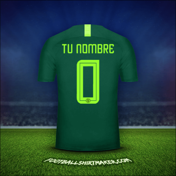 Jersey Nigeria 2018 Visita -  tu nombre - 0