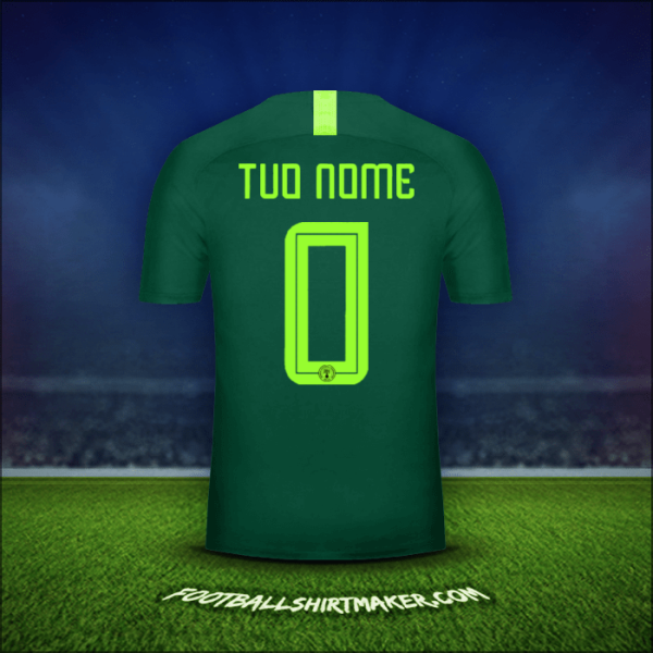 Maglia Nigeria 2018 Seconda -  tuo nome - 0