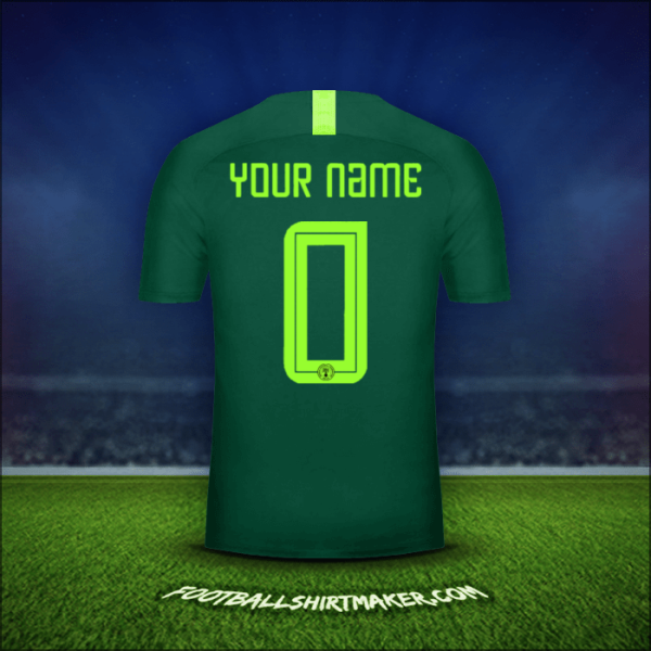 Shirt Nigeria 2018 Away -  your name - 0