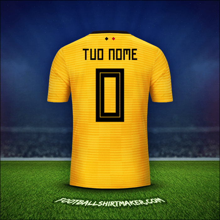Maglia Belgio 2018 Seconda -  tuo nome - 0