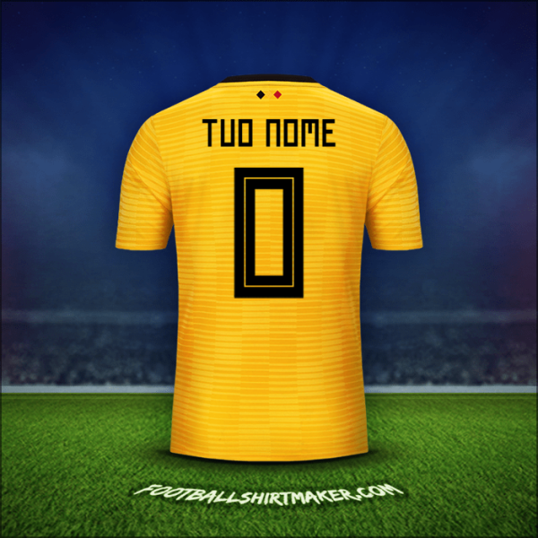 Maglia Belgio 2018 Seconda -  tuo nome - 0