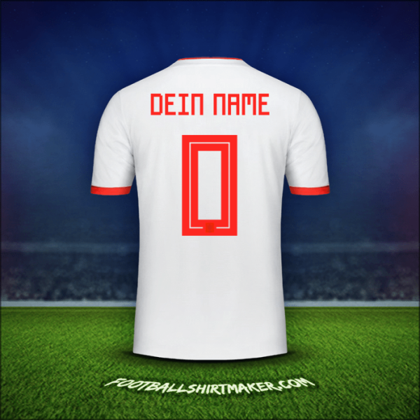 Trikot Spanien 2018 Auswärts -  dein name - 0