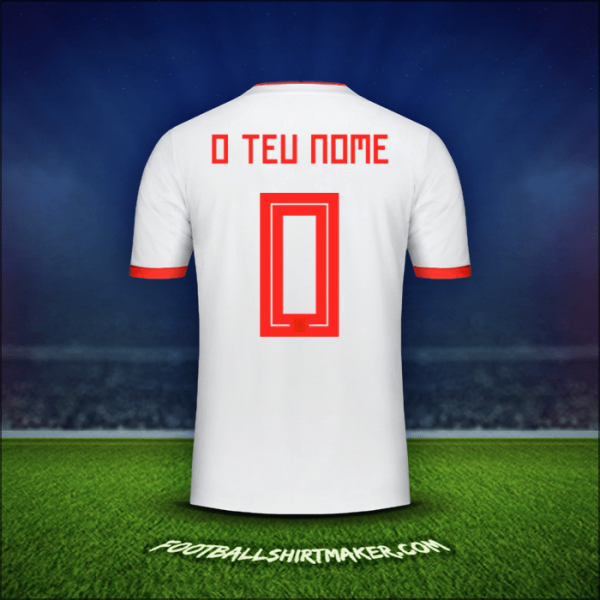 Camisola Espanha 2018 Alternativa -  o teu nome - 0