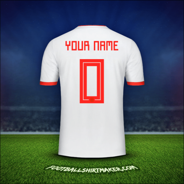 Shirt Spain 2018 Away -  your name - 0