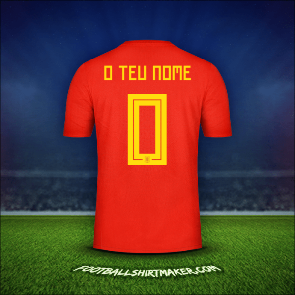 Camisola Espanha 2018 -  o teu nome - 0