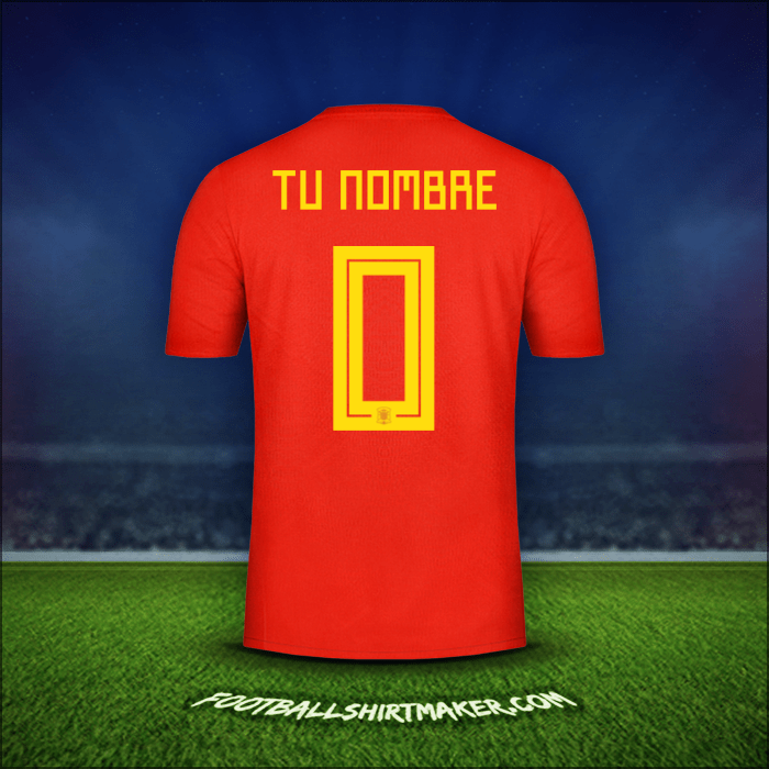 Camiseta España 2018 -  tu nombre - 0