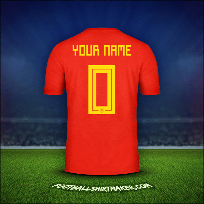Shirt Spain 2018 -  your name - 0
