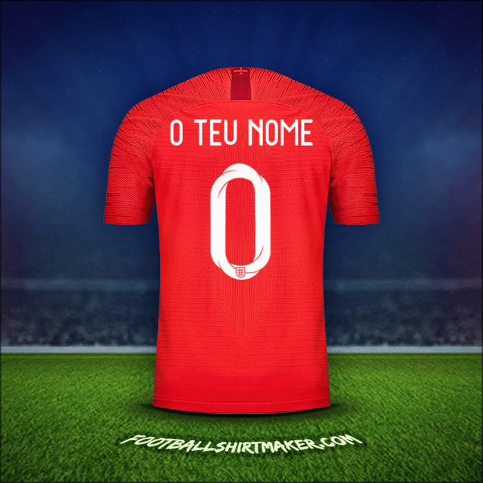 Camisola Inglaterra 2018 Alternativa -  o teu nome - 0
