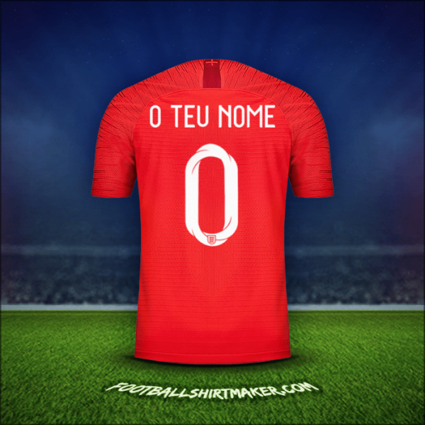 Camisola Inglaterra 2018 Alternativa -  o teu nome - 0