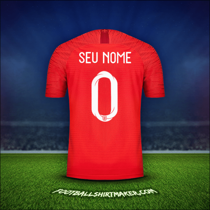 Camisa Inglaterra 2018 Alternativa -  seu nome - 0