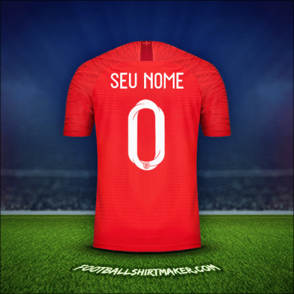 Camisa Inglaterra 2018 Alternativa -  seu nome - 0