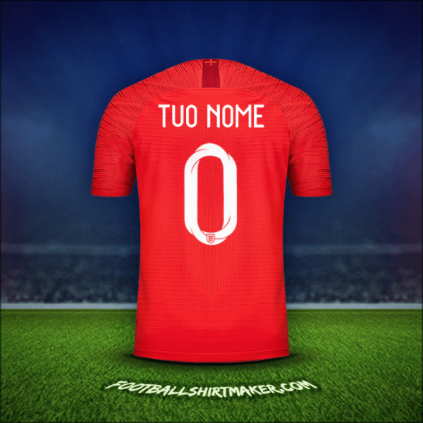 Maglia Inghilterra 2018 Seconda -  tuo nome - 0