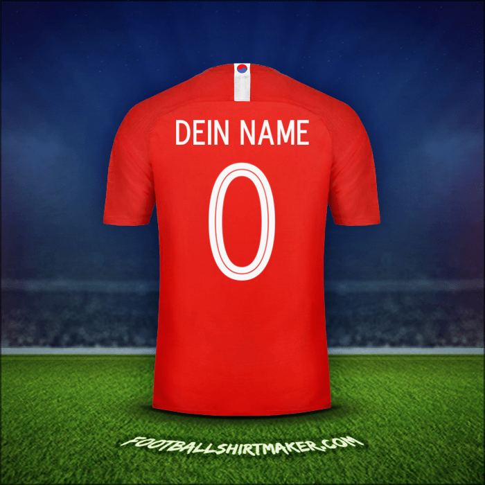 Trikot Südkorea 2018 -  dein name - 0