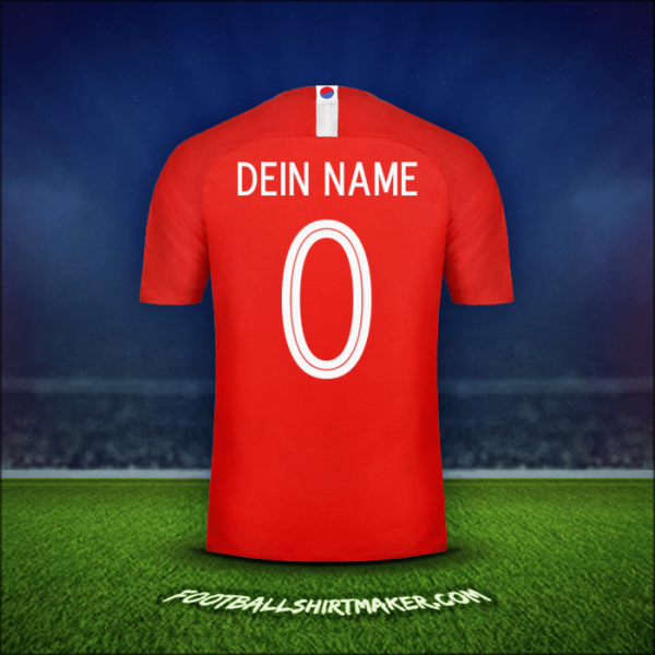 Trikot Südkorea 2018 -  dein name - 0