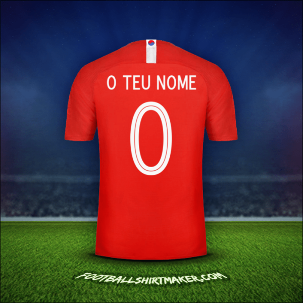 Camisola Coreia do Sul 2018 -  o teu nome - 0