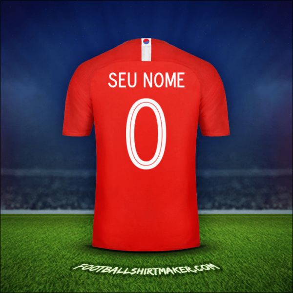 Camisa Coreia do Sul 2018 -  seu nome - 0