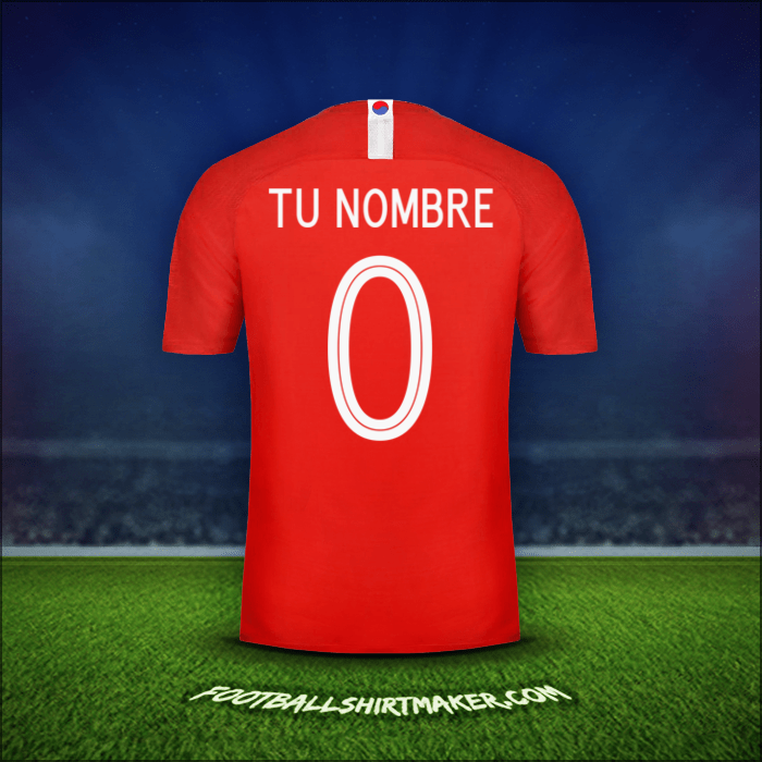 Camiseta Corea del Sur 2018 -  tu nombre - 0