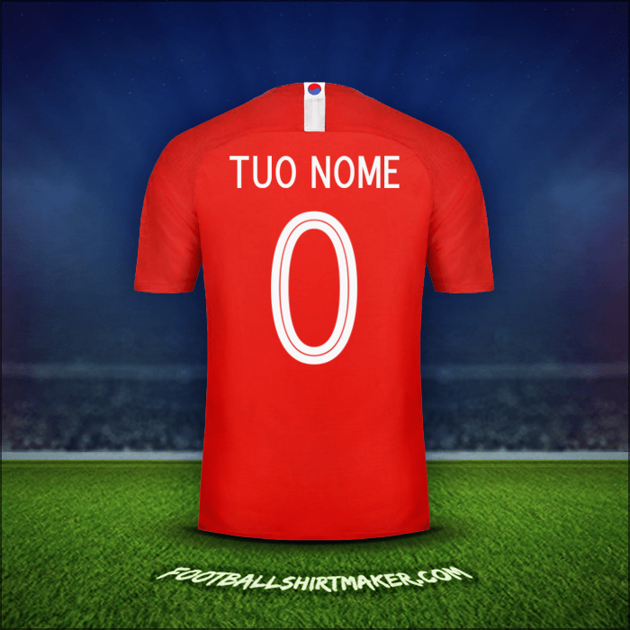 Maglia Corea del Sud 2018 -  tuo nome - 0