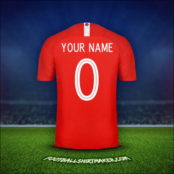 Shirt South Korea 2018 -  your name - 0