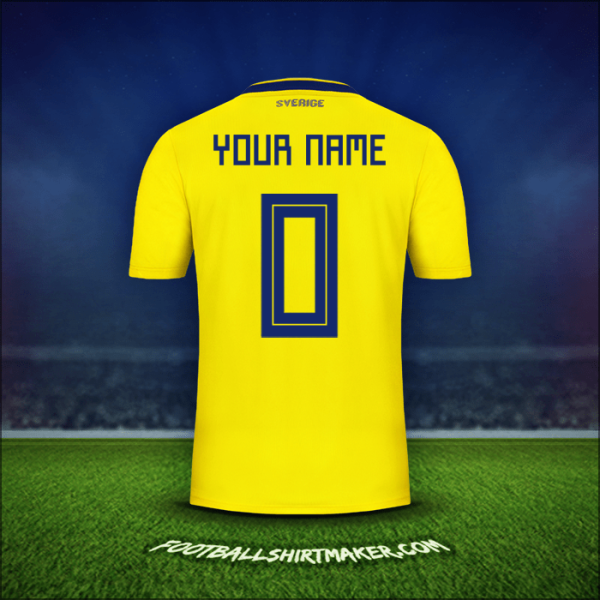 Shirt Sweden 2018 -  your name - 0