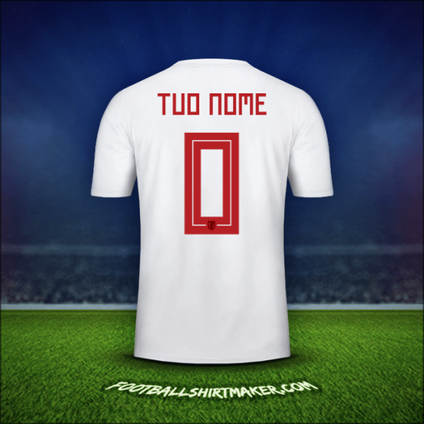Maglia Giappone 2018 Seconda -  tuo nome - 0