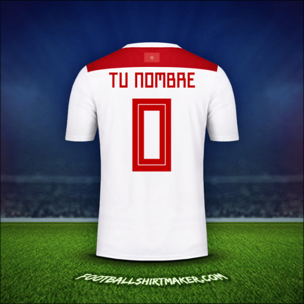 Camiseta Marruecos 2018 Visita -  tu nombre - 0