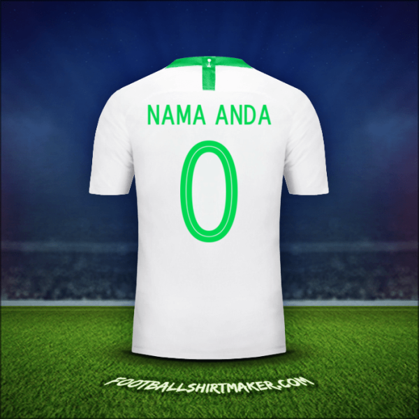 Jersey Arab Saudi 2018 -  nama anda - 0