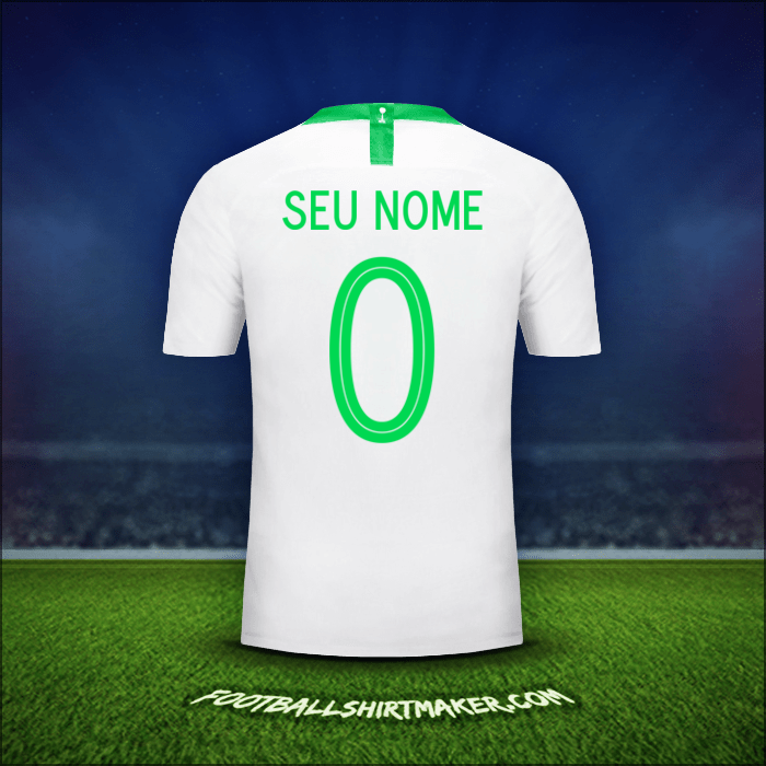Camisa Arábia Saudita 2018 -  seu nome - 0
