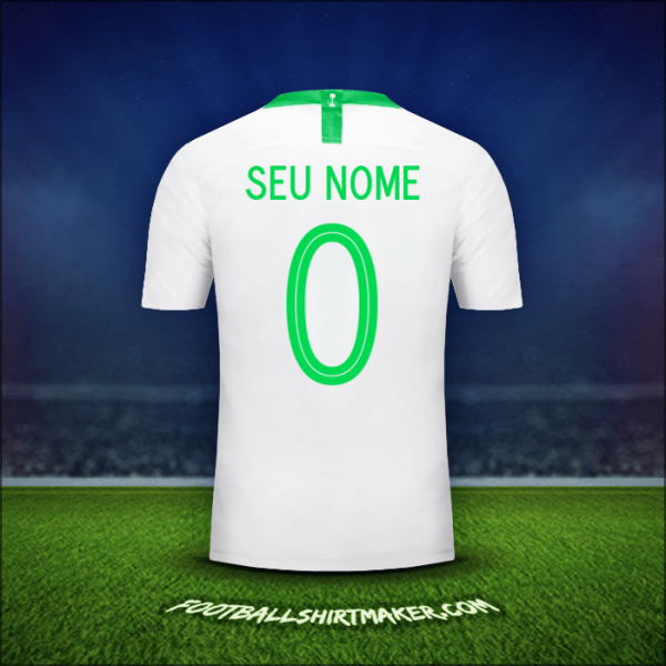 Camisa Arábia Saudita 2018 -  seu nome - 0