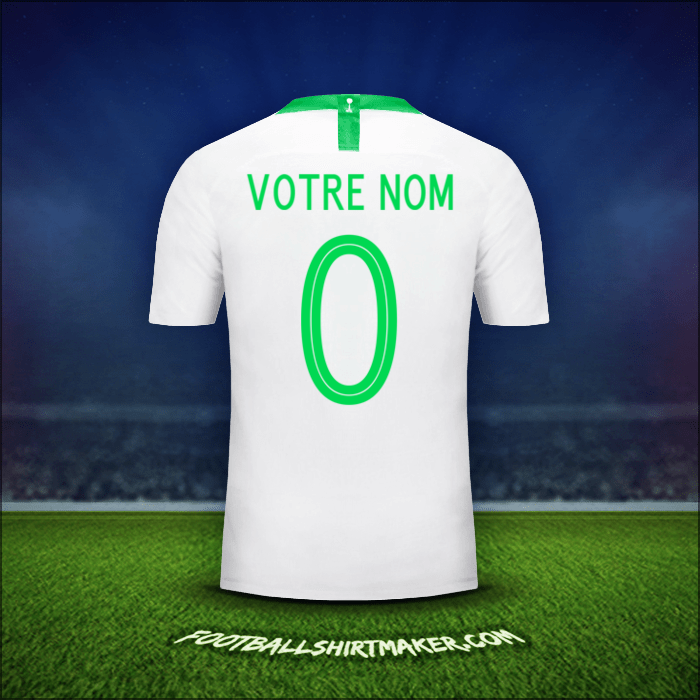 Maillot Arabie Saoudite 2018 -  votre nom - 0