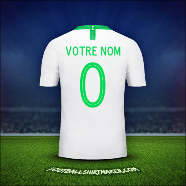 Maillot Arabie Saoudite 2018 -  votre nom - 0
