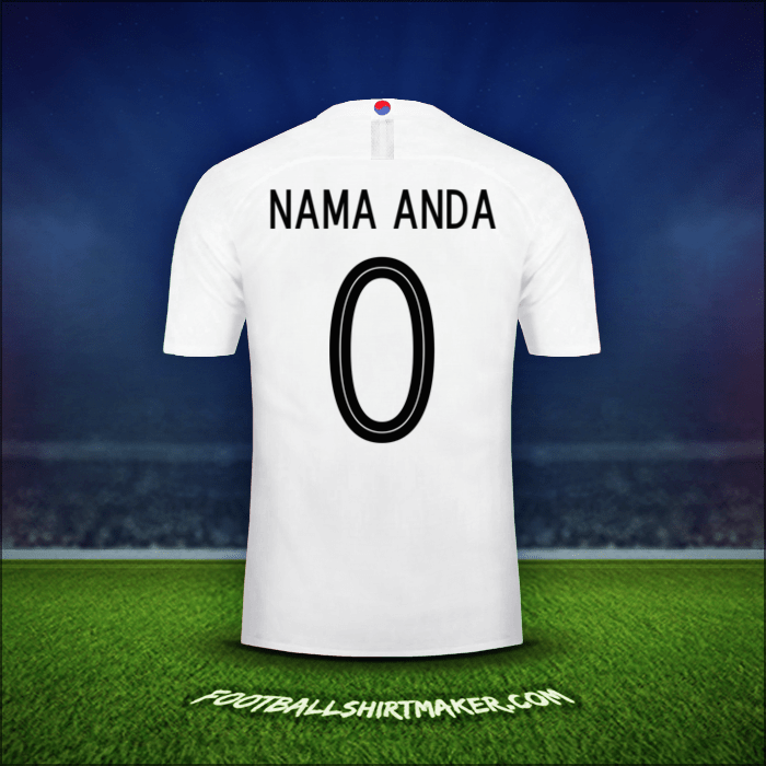 Jersey Korea Selatan 2018 Alternatif -  nama anda - 0