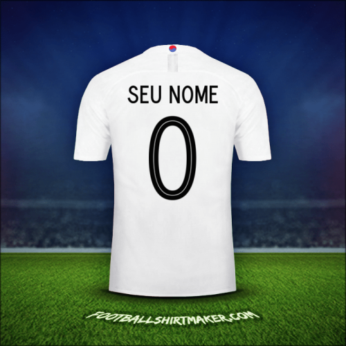 Camisa Coreia do Sul 2018 Alternativa -  seu nome - 0