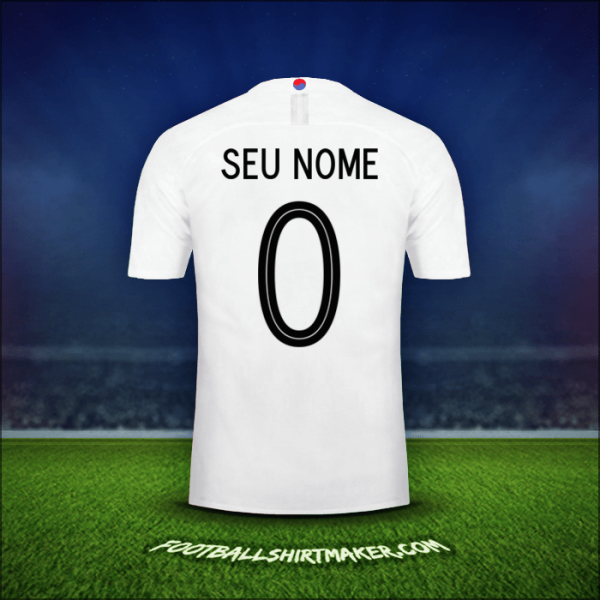 Camisa Coreia do Sul 2018 Alternativa -  seu nome - 0