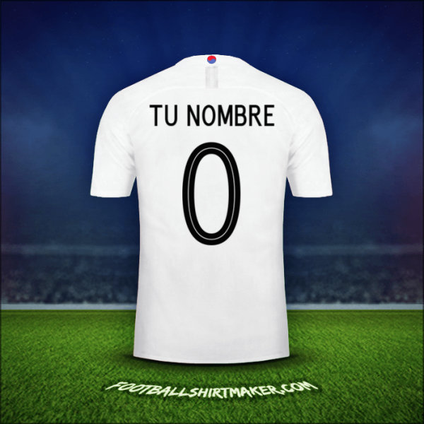 Jersey Corea del Sur 2018 Visita -  tu nombre - 0