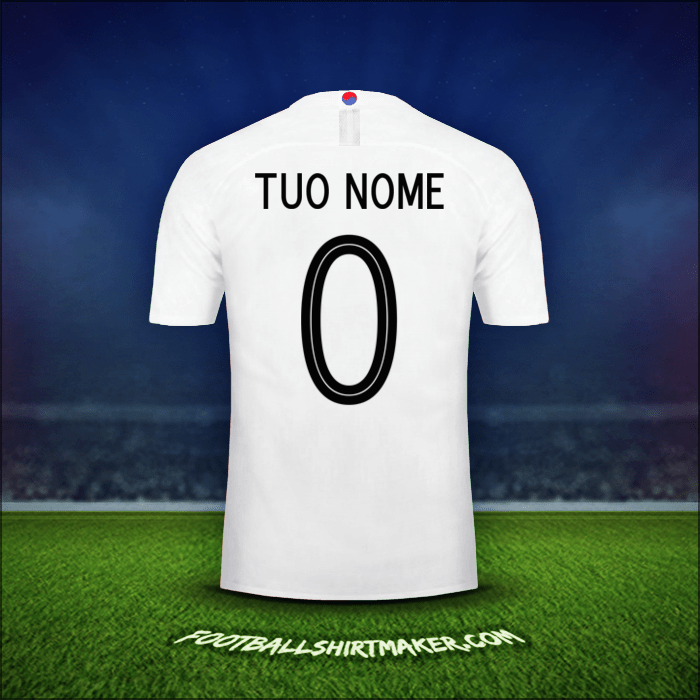 Maglia Corea del Sud 2018 Seconda -  tuo nome - 0
