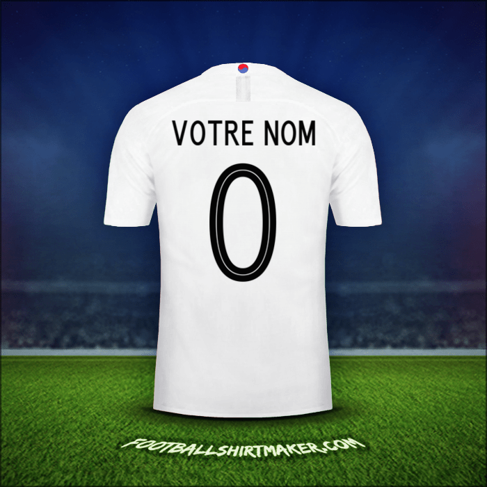 Maillot Corée du Sud 2018 Extérieur -  votre nom - 0