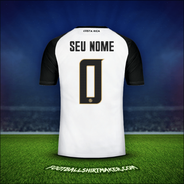 Camisa Costa Rica 2018 Alternativa -  seu nome - 0