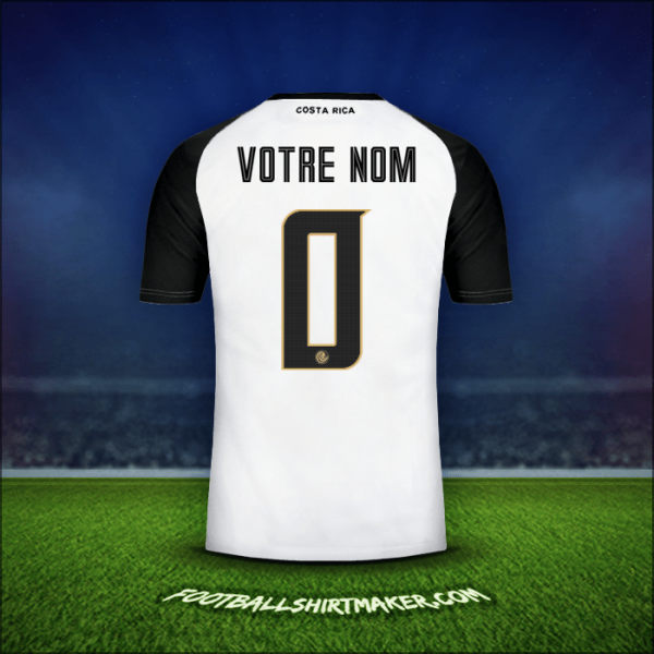 Maillot Costa Rica 2018 Extérieur -  votre nom - 0