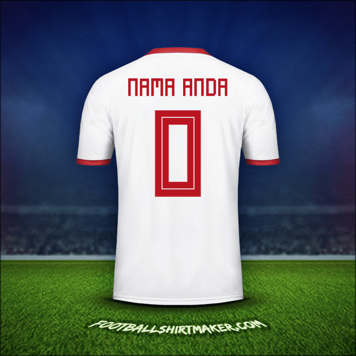 Jersey Iran 2018 -  nama anda - 0