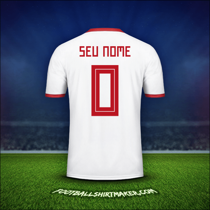 Camisa Irã 2018 -  seu nome - 0