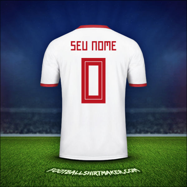 Camisa Irã 2018 -  seu nome - 0