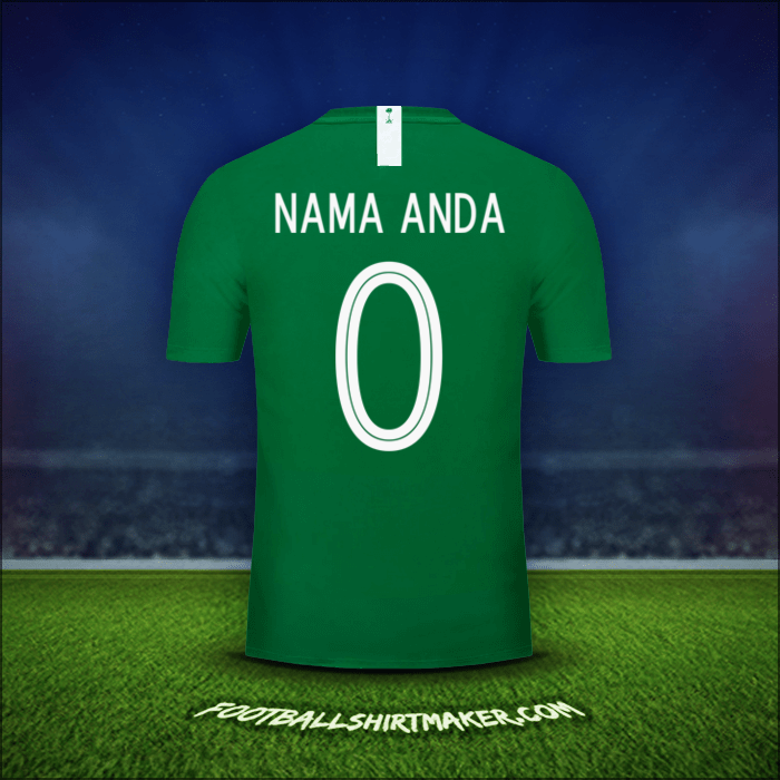 Jersey Arab Saudi 2018 Alternatif -  nama anda - 0