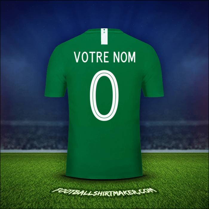 Maillot Arabie Saoudite 2018 Extérieur -  votre nom - 0