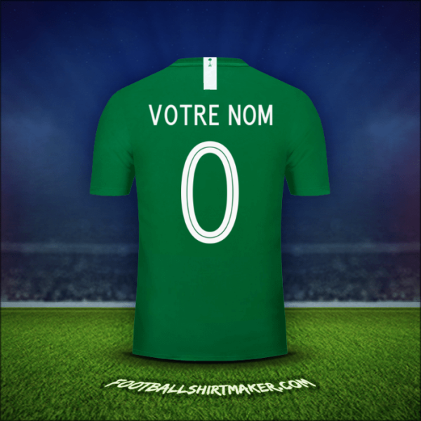 Maillot Arabie Saoudite 2018 Extérieur -  votre nom - 0