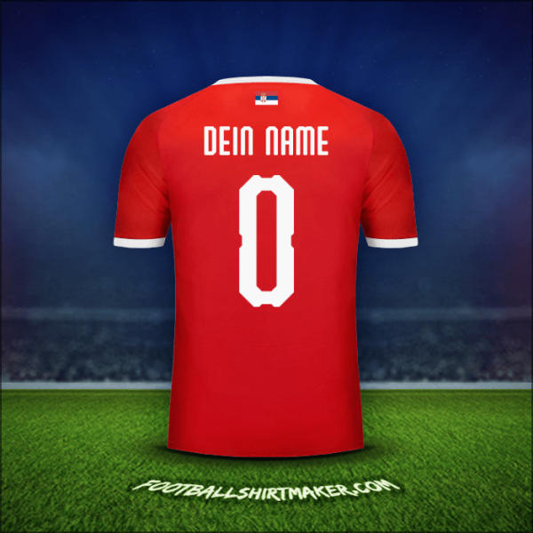 Trikot Serbien 2018 -  dein name - 0