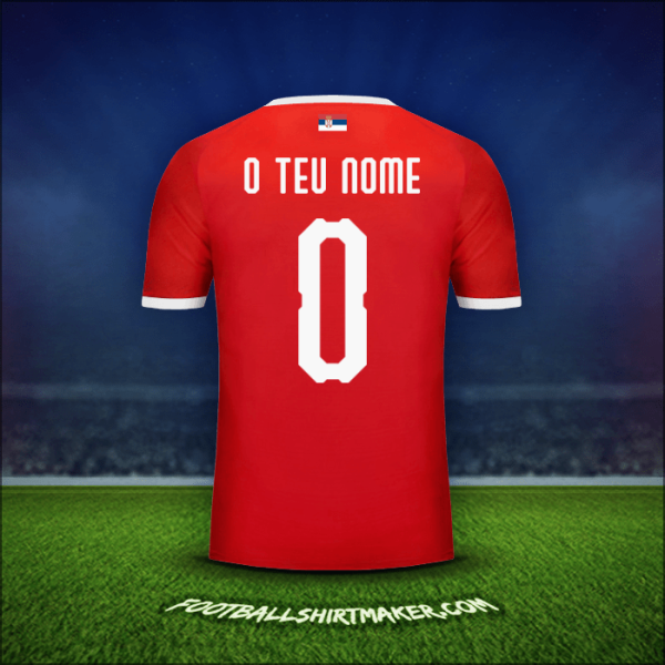 Camisola Sérvia 2018 -  o teu nome - 0
