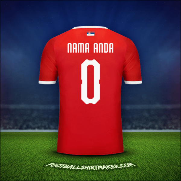 Jersey Serbia 2018 -  nama anda - 0