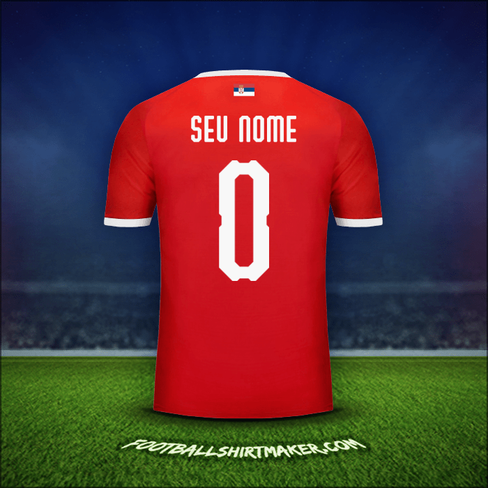 Camisa Sérvia 2018 -  seu nome - 0